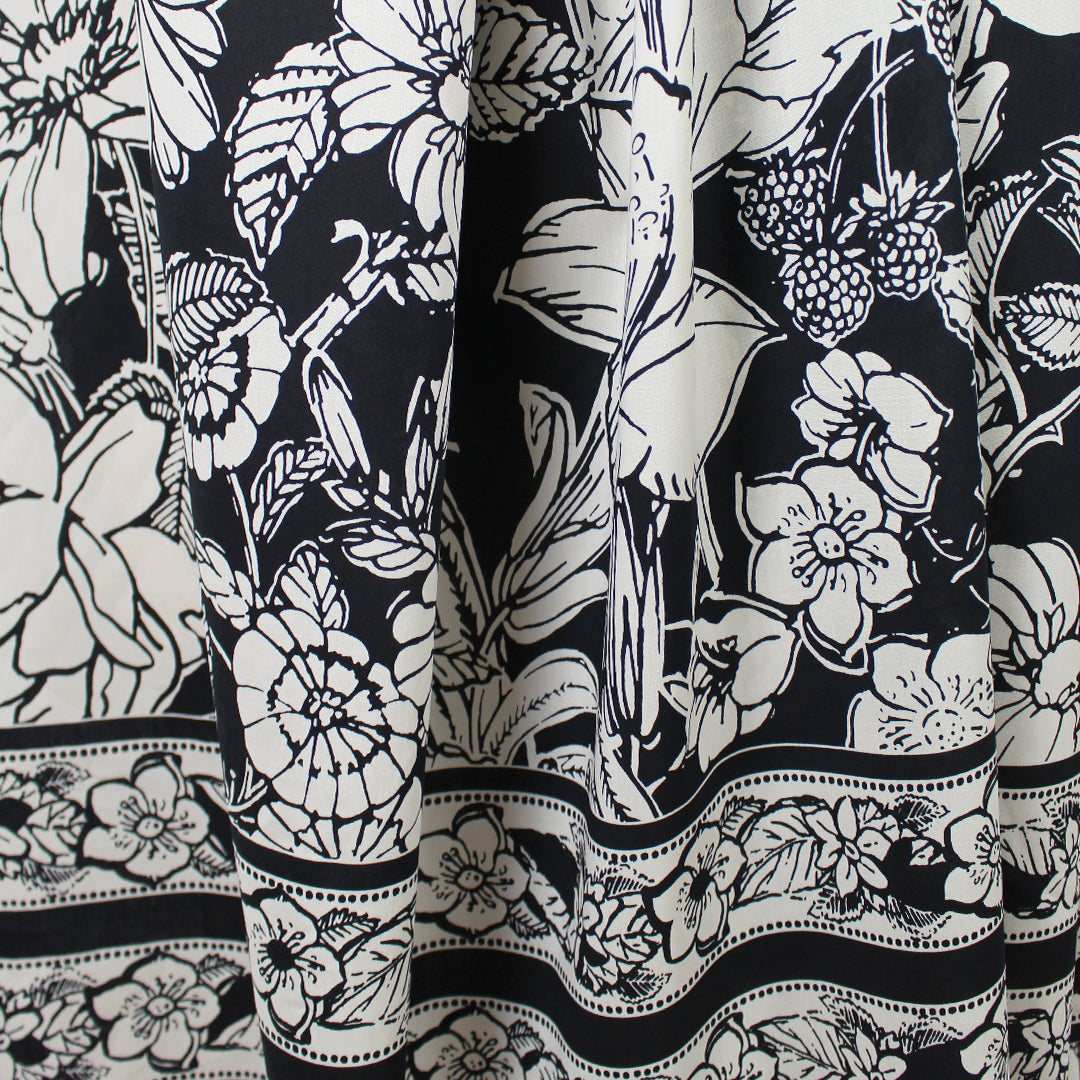M@x Mara 'Persian orchard' cotton shirting panel 1.125 yds - 1 Panel