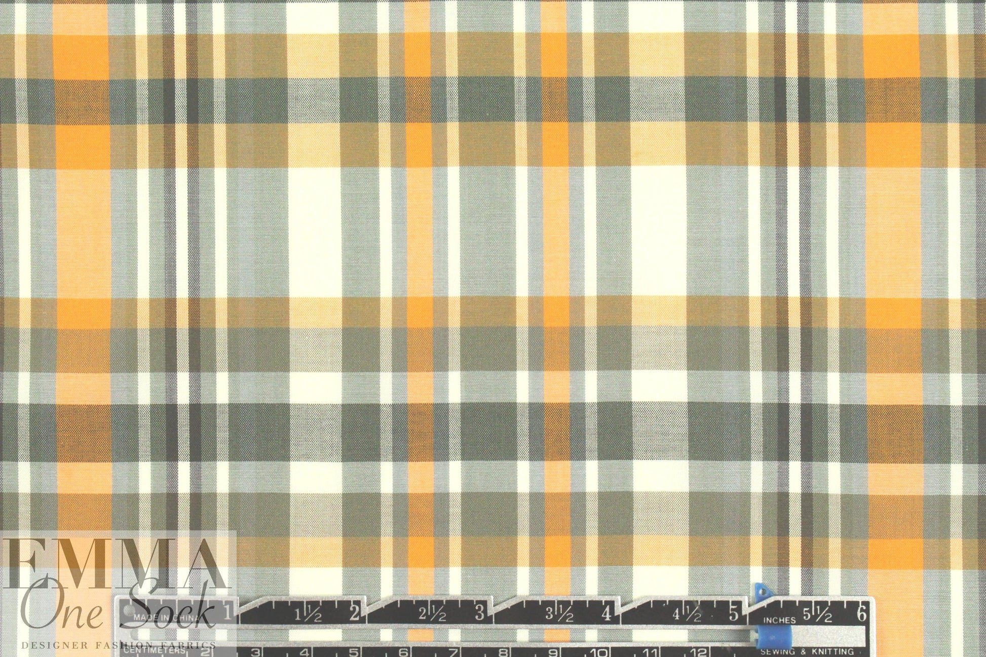 French yarn-dyed plaid cotton shirting - sorbet 1.75 yd