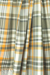 French yarn-dyed plaid cotton shirting - sorbet