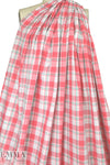 French yarn-dyed plaid cotton shirting - watermelon