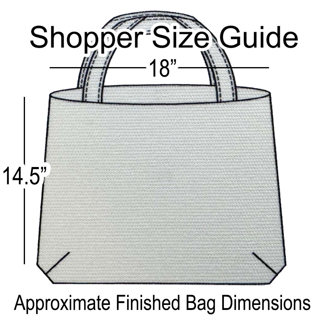 Dutch 'dramatic garden' canvas bag panel *pattern included*