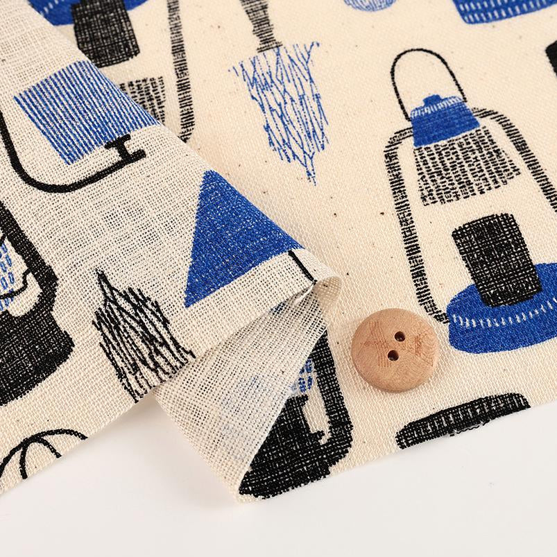 Japanese Sevenberry 'lantern's light' homespun cotton
