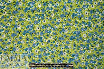 NY designer 'little blues' silk crepe de chine