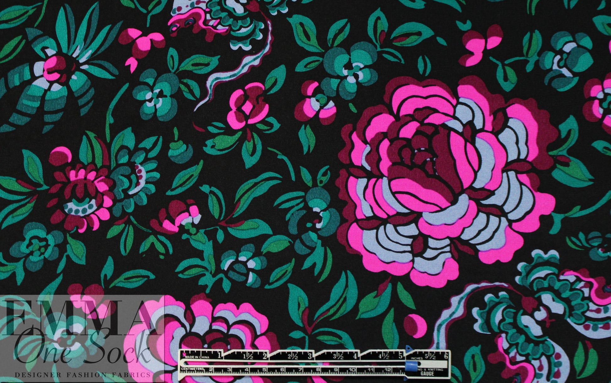 NY designer cloisonne' floral silk CDC