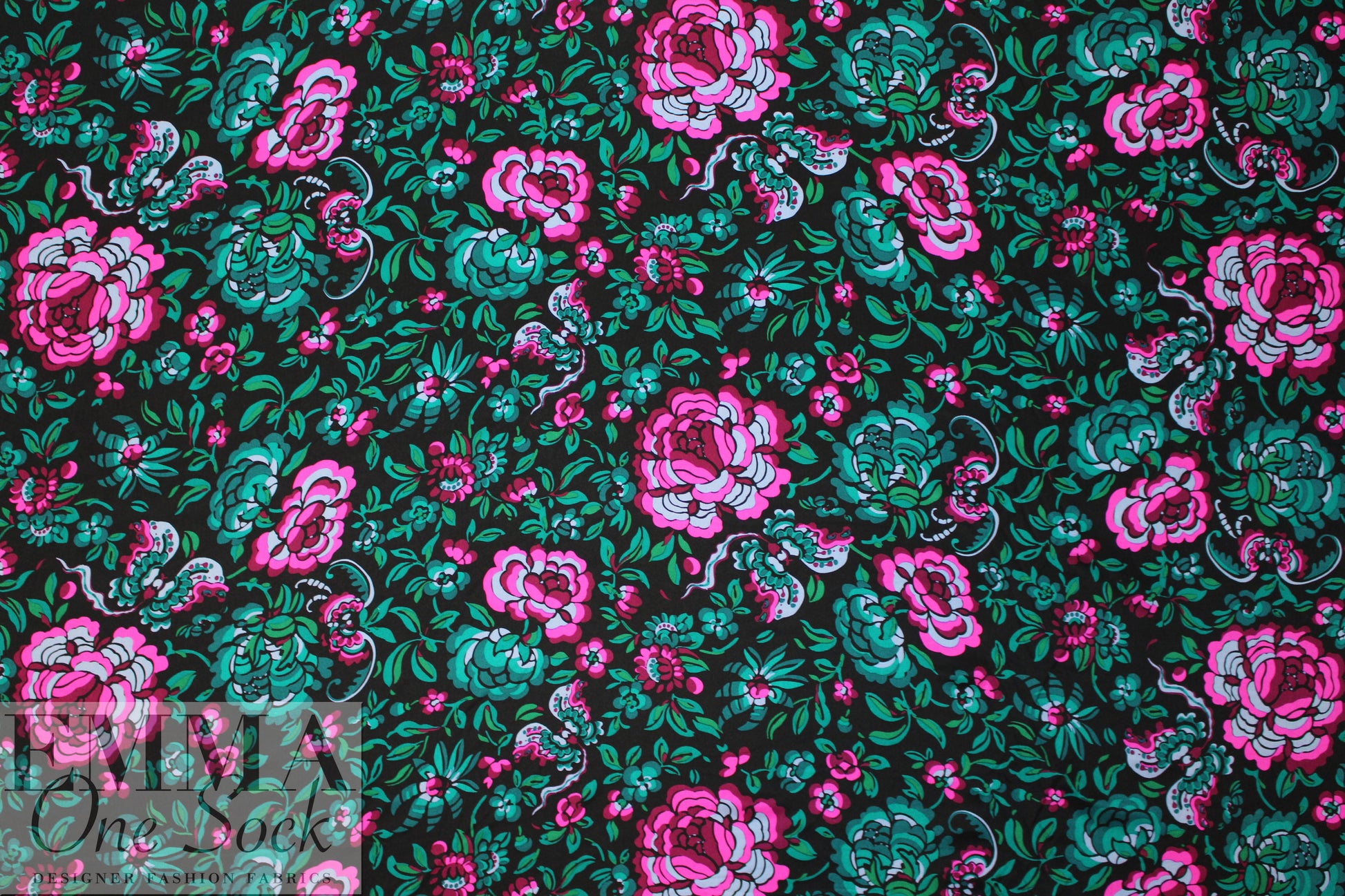 NY designer cloisonne' floral silk CDC