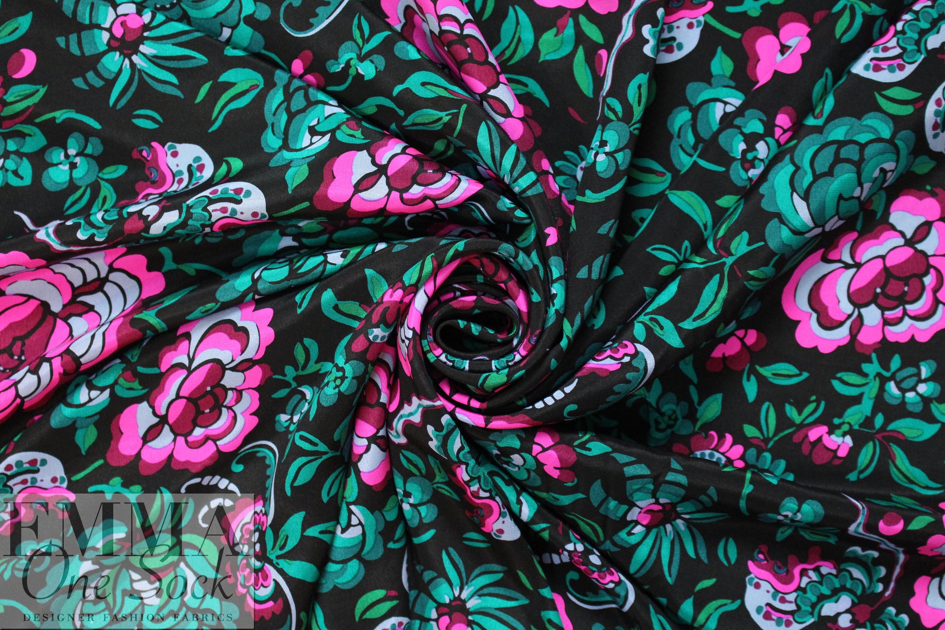 NY designer cloisonne' floral silk CDC