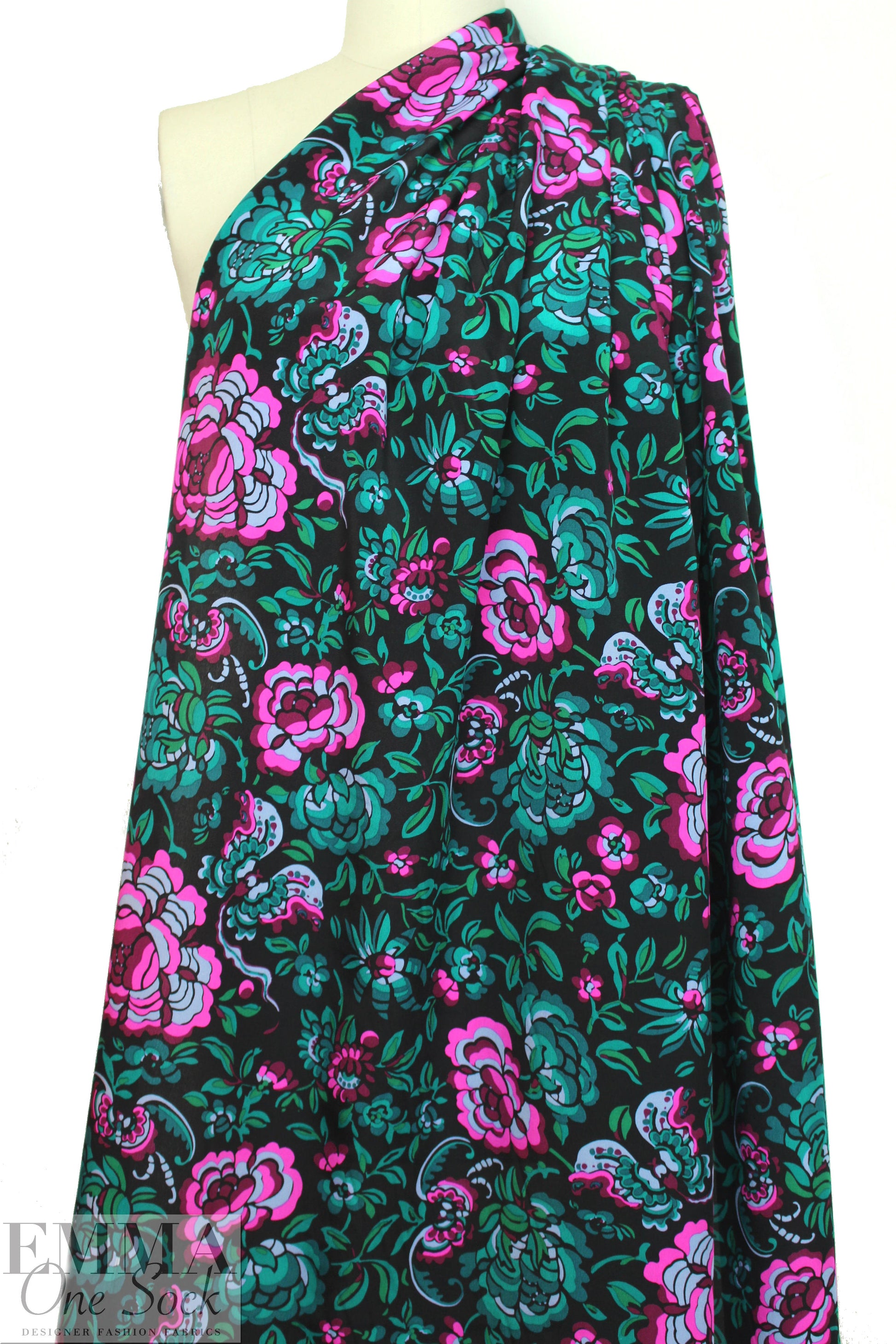 NY designer cloisonne' floral silk CDC