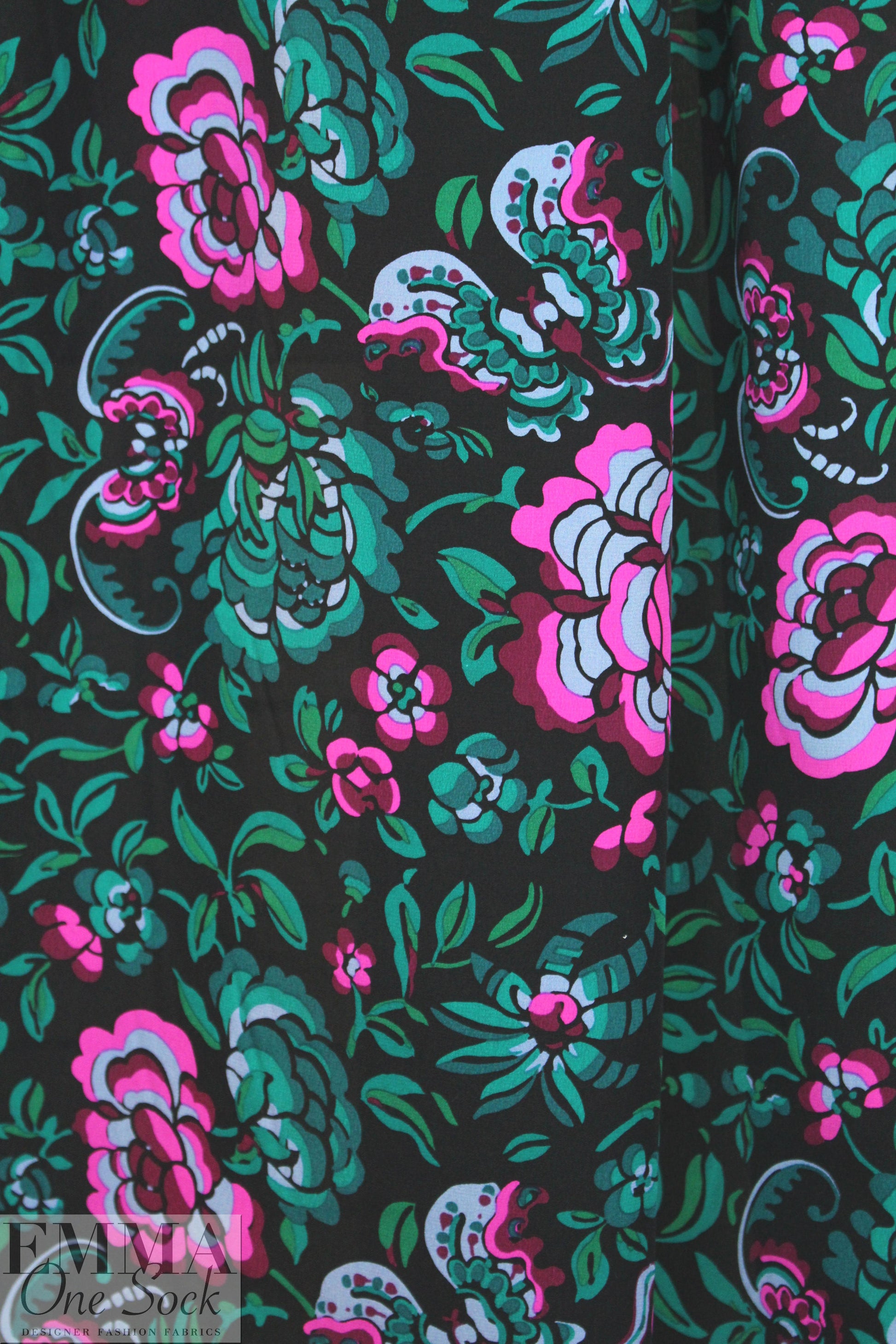NY designer cloisonne' floral silk CDC