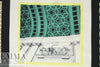 Italian silk 2-ply crepe panel - impression conversationnelle