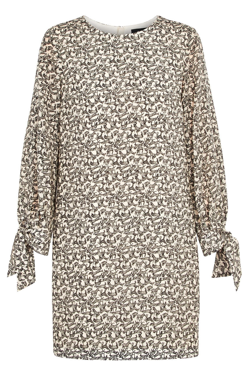 Pau1e Ka silk crepe de chine woven - zebra