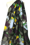 M@x Mara silk crepe woven - stylized floral .75 yds