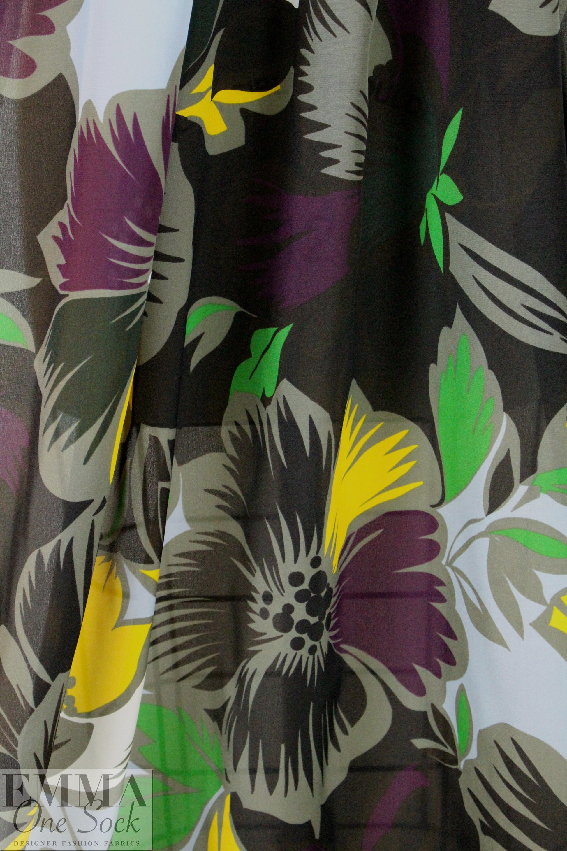 M@x Mara silk crepe woven - stylized floral