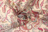 Etr0 Italian stylized paisley print silk voile 2 yds