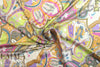 Italian decorative paisley silk voile