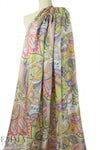 Italian decorative paisley silk voile