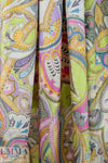 Italian decorative paisley silk voile
