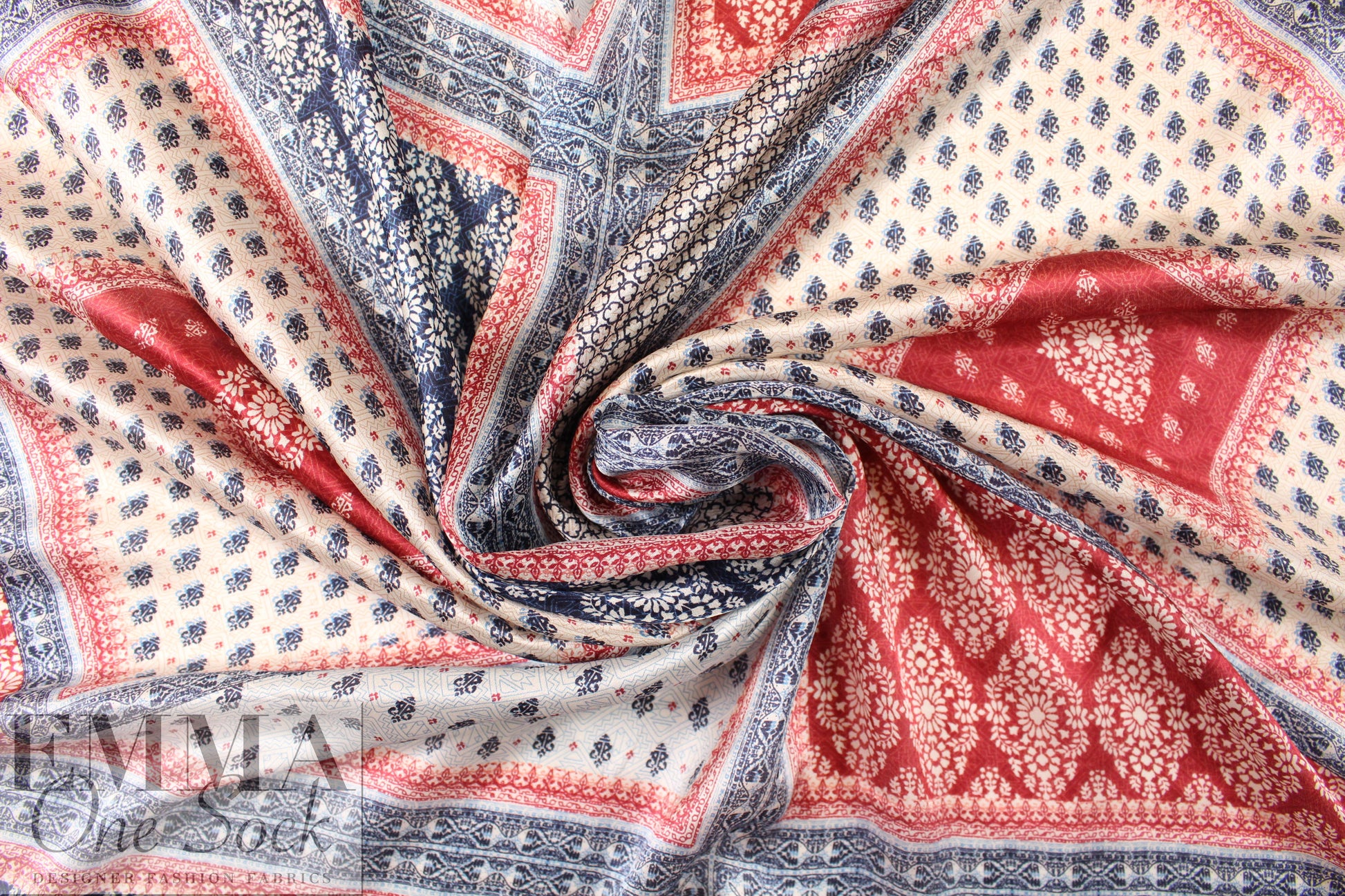 Italian decorative panels satin face silk chiffon
