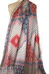 Italian decorative panels satin face silk chiffon