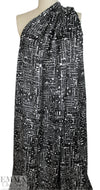 Italian 'designing words' silk/viscose satin woven 1.66 yd
