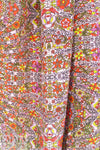 Italian 'garden maze scroll' refined silk blouseweight woven 1.5 yd