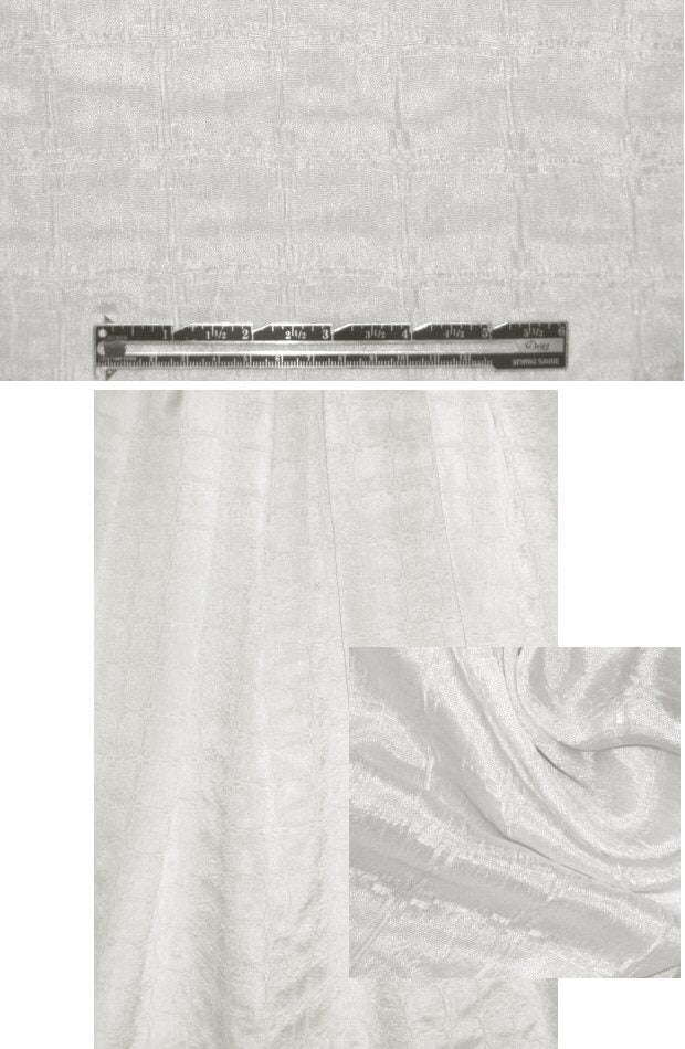 French textured silk cloque - white
