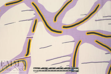 CA designer surreal shapes silk charmeuse