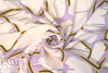 CA designer surreal shapes silk charmeuse