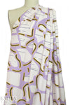 CA designer surreal shapes silk charmeuse