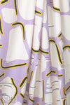 CA designer surreal shapes silk charmeuse