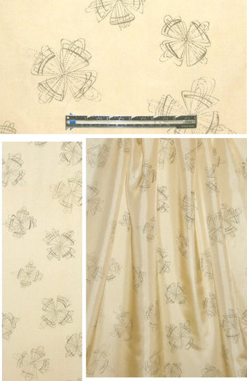 CA designer 'Jetson' motif crepe de chine 1.25 yd