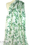 Caroline C0nstas floating leaves silk chiffon