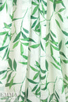 Caroline C0nstas floating leaves silk chiffon