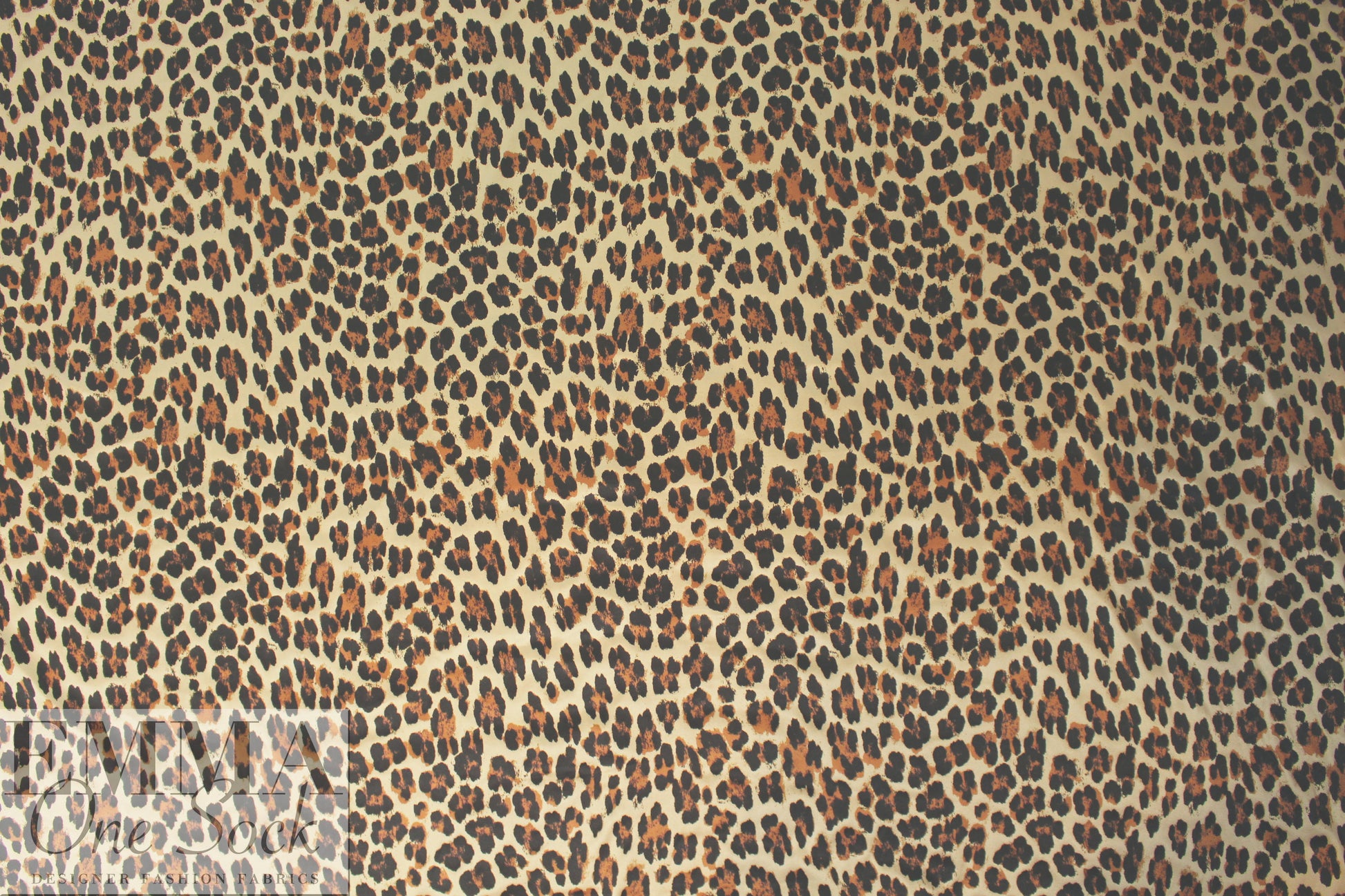 Italian stretch silk charmeuse - leopard print