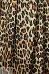 Italian stretch silk charmeuse - leopard print