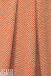 NY designer cinnamon/ivory little graphic silk CDC