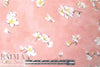Caroline C0nstas peachy pink blossoms silk satin face chiffon 1.5 yds