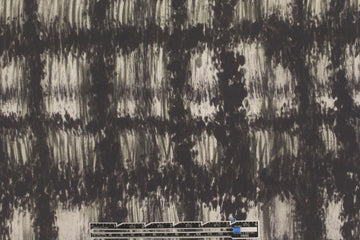 Carmen Marc Va1vo edgy grid silk crepe de chine 1.25 yd