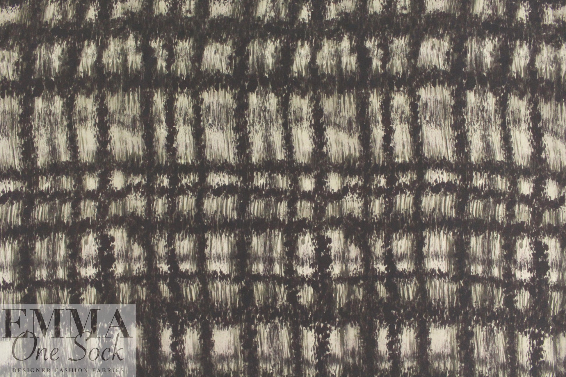 Carmen Marc Va1vo edgy grid silk crepe de chine 1.25 yd