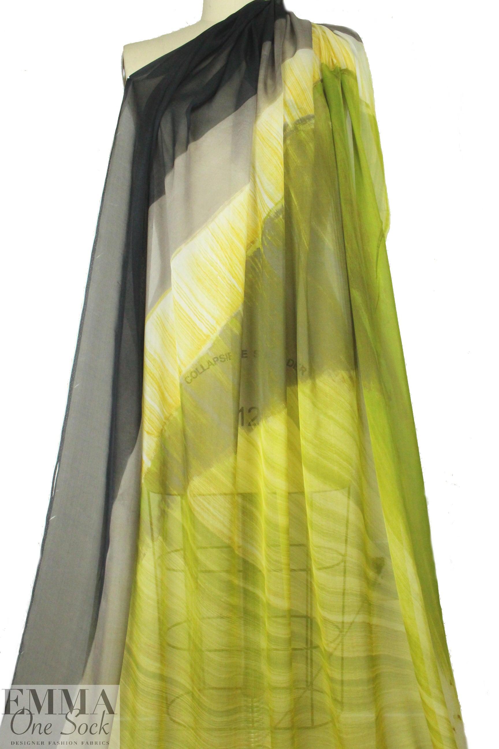 Carmen Marc Va1vo 'solar radiance' silk chiffon