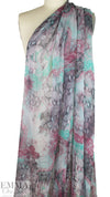 CA designer 'python lace' silk chiffon 1.875 yd