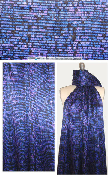 DKNY indigo lights hammered silk