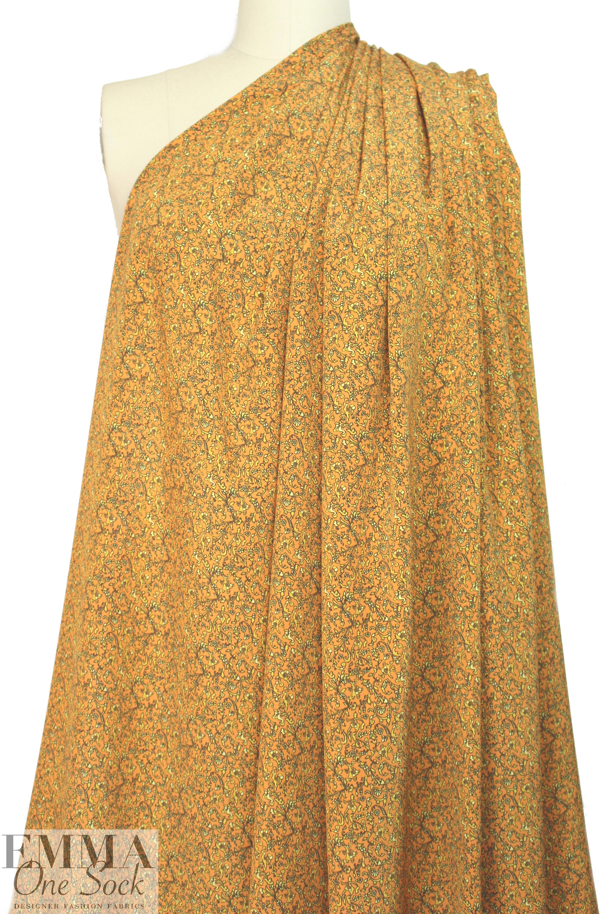 Derek L@m 'metalworks' silk CDC woven - citrine