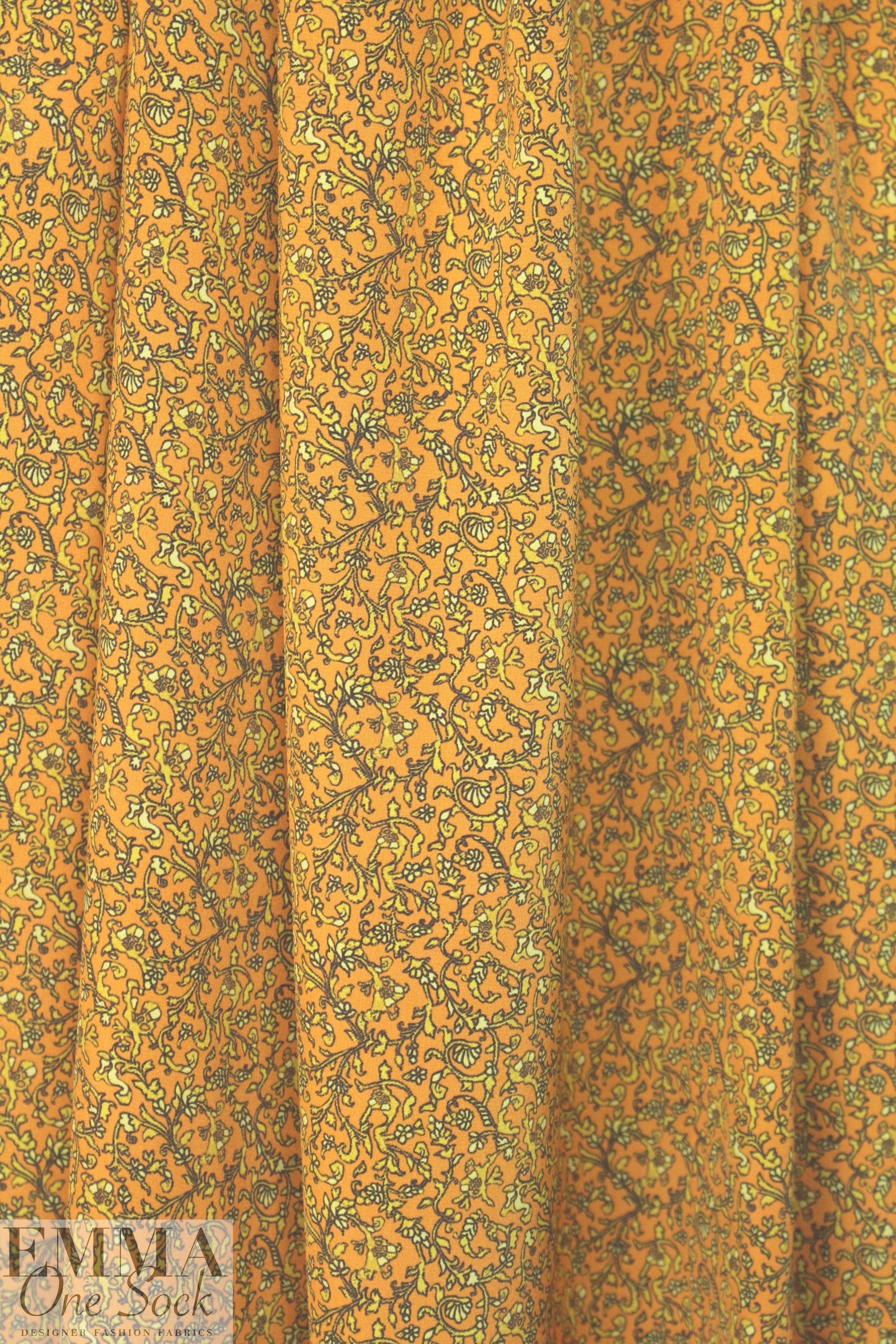 Derek L@m 'metalworks' silk CDC woven - citrine
