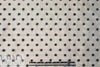 famous designer ikat silk jacquard - black on white 1.375 yds