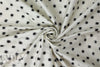 famous designer ikat silk jacquard - black on white