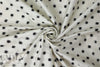 famous designer ikat silk jacquard - black on white 1.375 yds