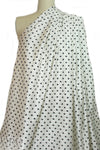 famous designer ikat silk jacquard - black on white