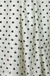 famous designer ikat silk jacquard - black on white