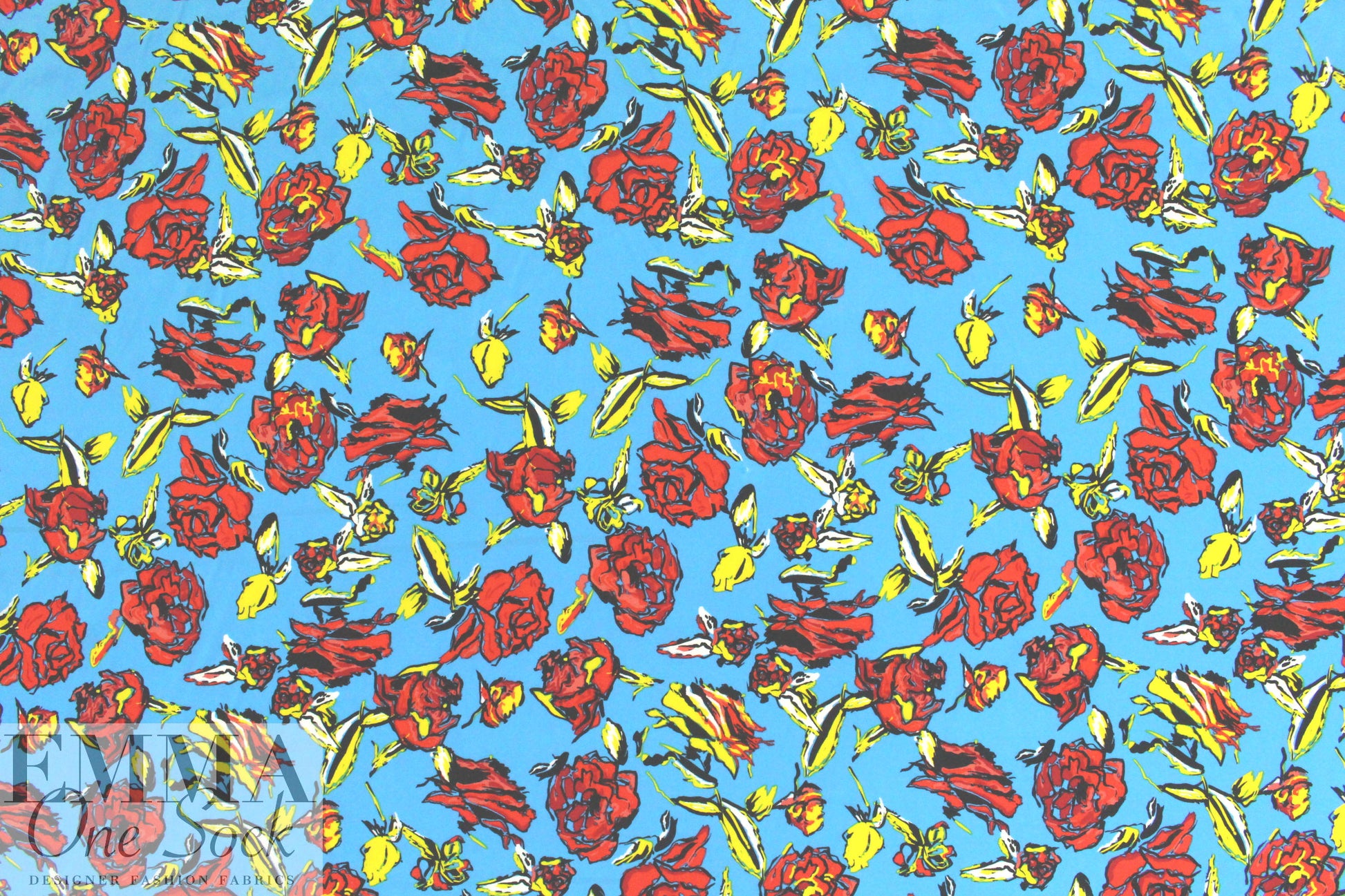 famous designer edgy floral no.2 silk blouseweight