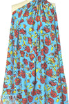famous designer edgy floral no.2 silk blouseweight